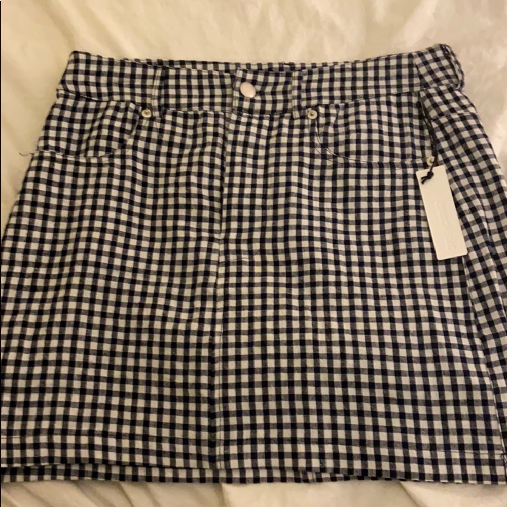 NWT Olivaceous gingham skirt